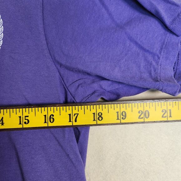 Sporty & Rich Purple “Hotel and Spa” Crest Logo 100% Cotton Tee  | Size S - Picture 7 of 11